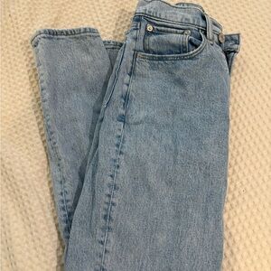 Abercrombie & Fitch 90’s Straight High Rise Jeans SHORT LENGTH